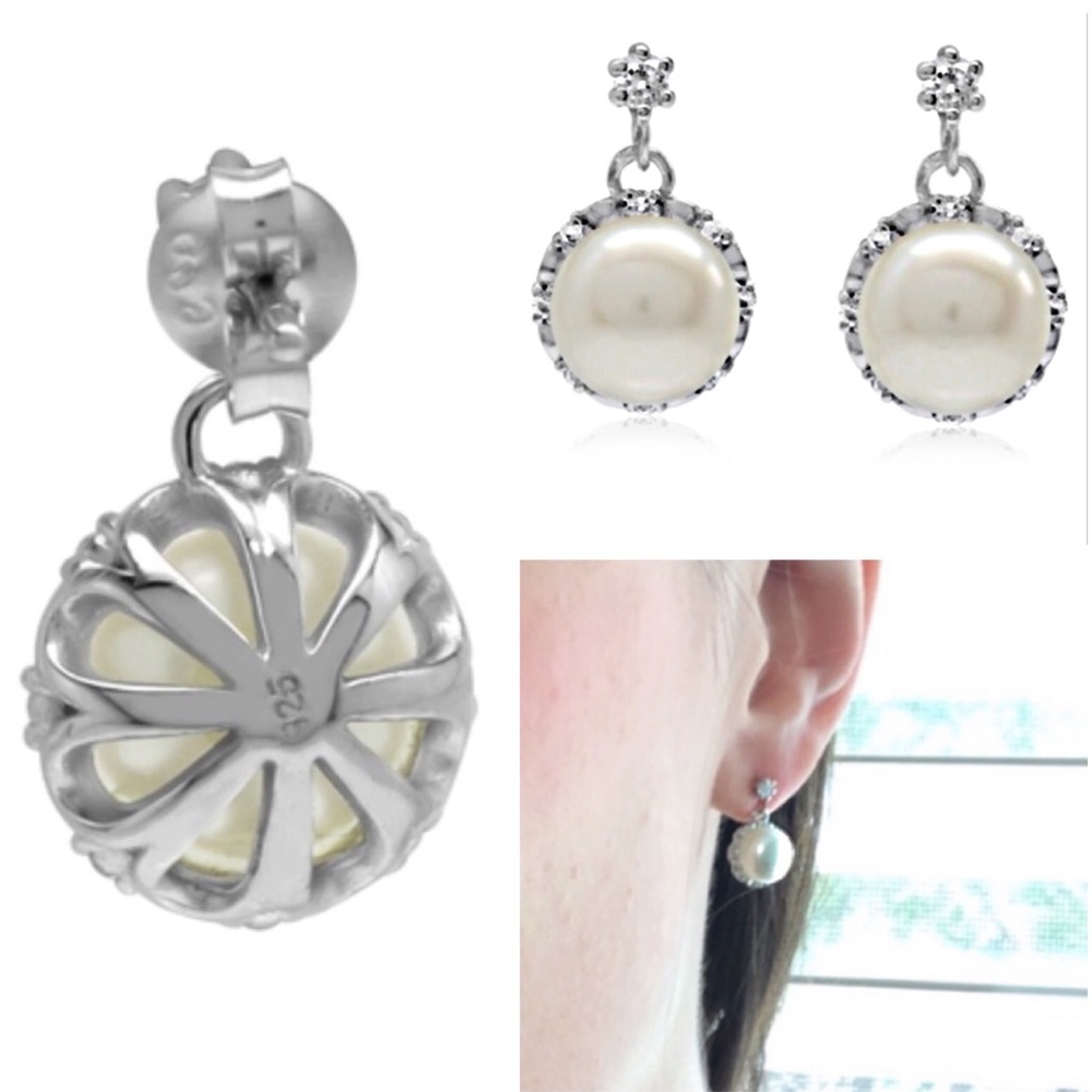 14K Darling 8-8.5mm South Sea Pearl Diamond Accent Halo